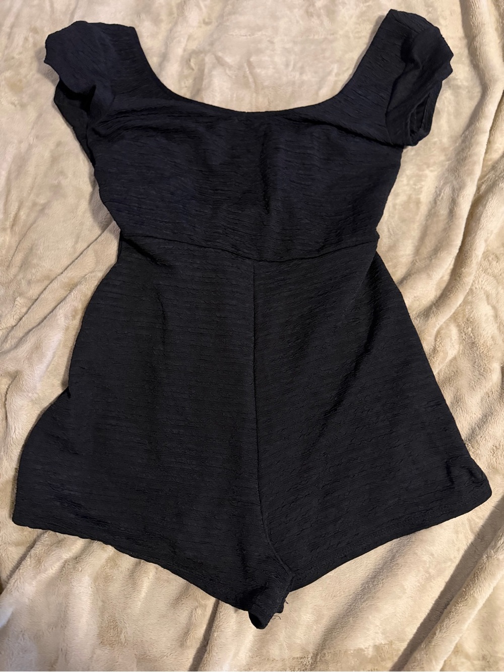 Urban Outfitters Black Tie Back Romper Jumper size S Fairy Goth Whimsigoth